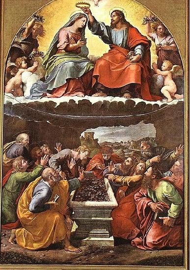 Giulio Romano Coronation of the Virgin china oil painting image